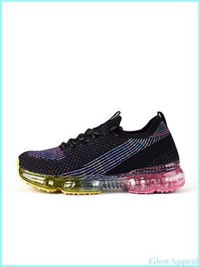 Women Air Cushion Walking Sneakers Mesh Knit Slip-On Sock Athletic Shoes